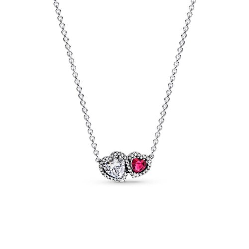 Pandora Halo Hearts Pendant Necklace Pandora Halo Hearts Pendant Necklace