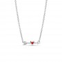 Pandora Arrow & Murano Glass Heart Necklace Pandora Arrow & Murano Glass Heart Necklace