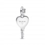 Pandora Engravable Heart Key Pendant Pandora Engravable Heart Key Pendant