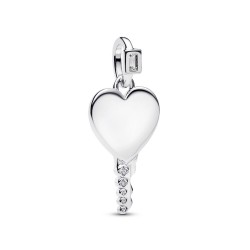 Pandora Engravable Heart Key Pendant Pandora Engravable Heart Key Pendant