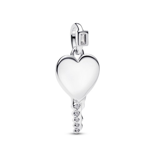 Pandora Engravable Heart Key Pendant Pandora Engravable Heart Key Pendant