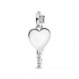 Pandora Engravable Heart Key Pendant Pandora Engravable Heart Key Pendant