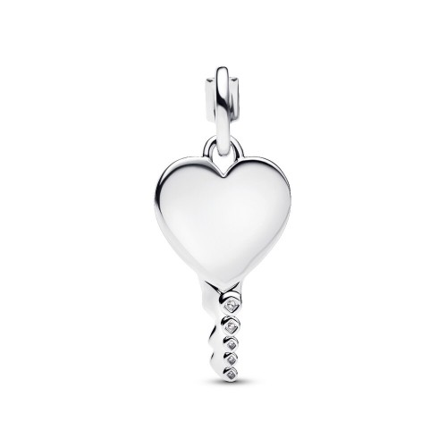 Pandora Engravable Heart Key Pendant Pandora Engravable Heart Key Pendant