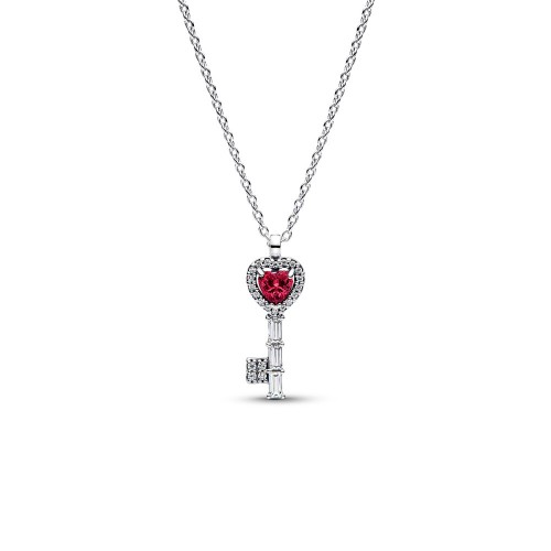 Pandora Elevated Heart Key Collier Necklace Pandora Elevated Heart Key Collier Necklace