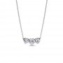 Pandora Halo Heart Trilogy Collier Necklace Pandora Halo Heart Trilogy Collier Necklace