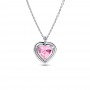 Pandora Pink Halo Heart Collier Necklace Pandora Pink Halo Heart Collier Necklace
