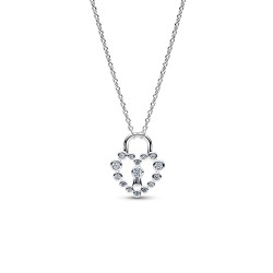 Pandora Sparkling Heart Padlock Pendant Necklace Pandora Sparkling Heart Padlock Pendant Necklace