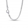 Pandora Pavé Clasp Foxtail Chain Charm Necklace Pandora Pavé Clasp Foxtail Chain Charm Necklace