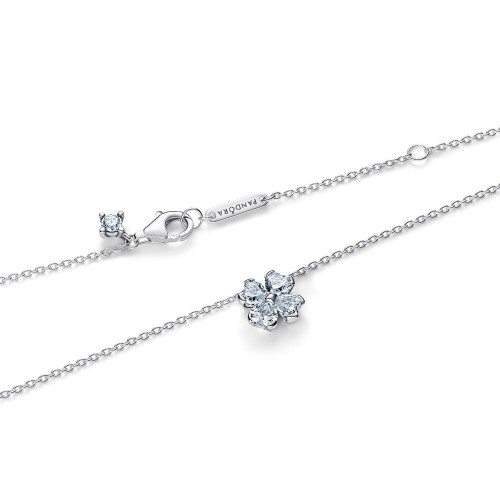 Pandora Sparkling Lucky Clover Pendant Necklace Pandora Sparkling Lucky Clover Pendant Necklace