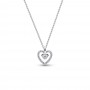 Pandora Talisman Sterling Silver Lab-Grown Diamond Heart Pendant Necklace Pandora Talisman Sterling Silver Lab-Grown Diamond Heart Pendant Necklace