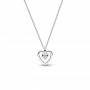 Pandora Talisman Sterling Silver Lab-Grown Diamond Heart Pendant Necklace Pandora Talisman Sterling Silver Lab-Grown Diamond Heart Pendant Necklace