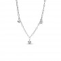 Pandora Talisman Sterling Silver Lab-Grown Diamond Dangle Symbols Paperclip Chain Necklace Pandora Talisman Sterling Silver Lab-Grown Diamond Dangle Symbols Paperclip Chain Necklace