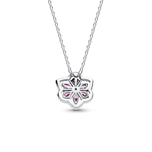 Pandora Herbarium Sparkling Pink Flower Pendant Necklace Pandora Herbarium Sparkling Pink Flower Pendant Necklace