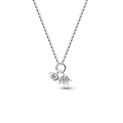 Pandora Talisman Sterling Silver Lab-Grown Diamond Evil Eye & Hamsa Hand Dangle Pendant Necklace Pandora Talisman Sterling Silver Lab-Grown Diamond Evil Eye & Hamsa Hand Dangle Pendant Necklace