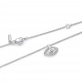 Pandora Talisman Sterling Silver Lab-Grown Diamond Evil Eye Pendant Necklace