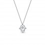 Pandora Talisman Sterling Silver Lab-Grown Diamond Hamsa Hand Pendant Necklace Pandora Talisman Sterling Silver Lab-Grown Diamond Hamsa Hand Pendant Necklace