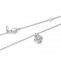 Pandora Talisman Sterling Silver Lab-Grown Diamond Hamsa Hand Pendant Necklace Pandora Talisman Sterling Silver Lab-Grown Diamond Hamsa Hand Pendant Necklace