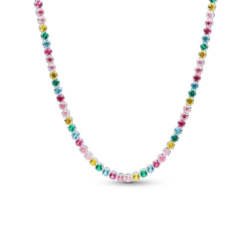 Pandora Rainbow Tennis Necklace Pandora Rainbow Tennis Necklace