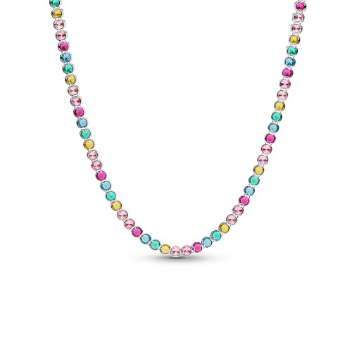 Pandora Rainbow Tennis Necklace Pandora Rainbow Tennis Necklace