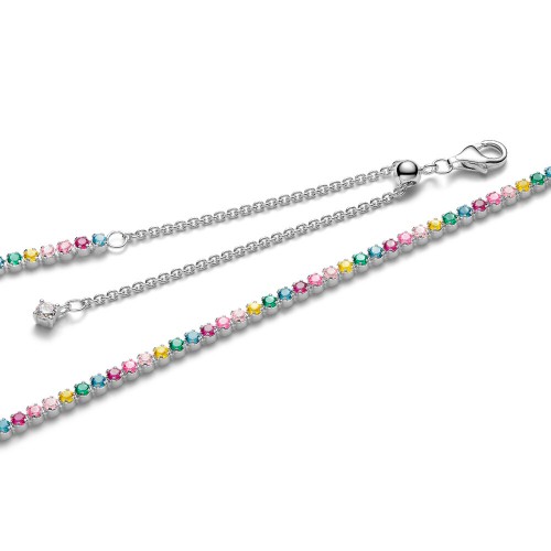 Pandora Rainbow Tennis Necklace Pandora Rainbow Tennis Necklace