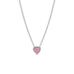 Pandora Pink Elevated Heart Necklace Pandora Pink Elevated Heart Necklace