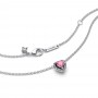 Pandora Pink Elevated Heart Necklace Pandora Pink Elevated Heart Necklace