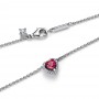 Pandora Elevated Red Heart Collier Necklace Pandora Elevated Red Heart Collier Necklace