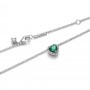 Pandora Elevated Green Heart Necklace Pandora Elevated Green Heart Necklace