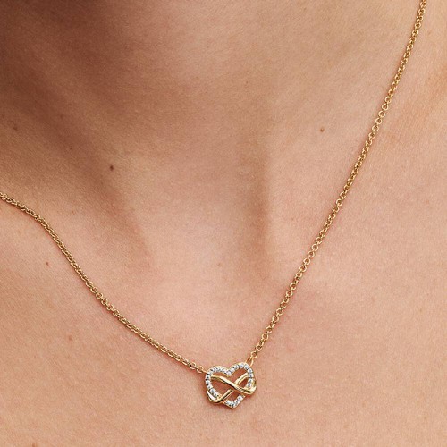 Pandora Sparkling Infinity Heart Collier Necklace