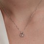 Pandora Organically Shaped Pavé Circle & Treated Freshwater Cultured Pearl Collier Necklace