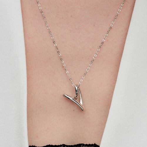 Pandora Organically Shaped Heart Pendant Necklace Pandora Organically Shaped Heart Pendant Necklace