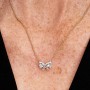 Pandora Sparkling Bow Necklace
