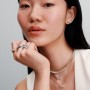 Pandora Sparkling Bow Necklace