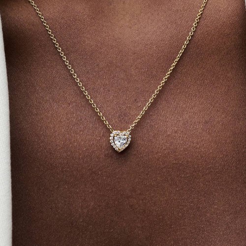 Pandora Sparkling Heart Collier Necklace