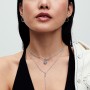 Pandora Sparkling Handwritten Love Collier Necklace