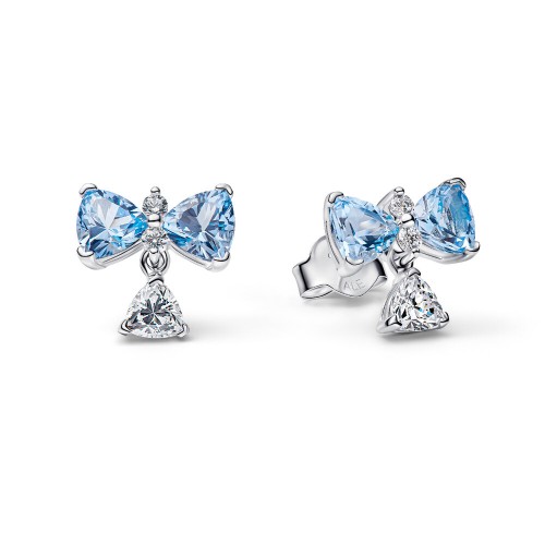 Pandora Bridgerton Blue Bow Stud Earrings