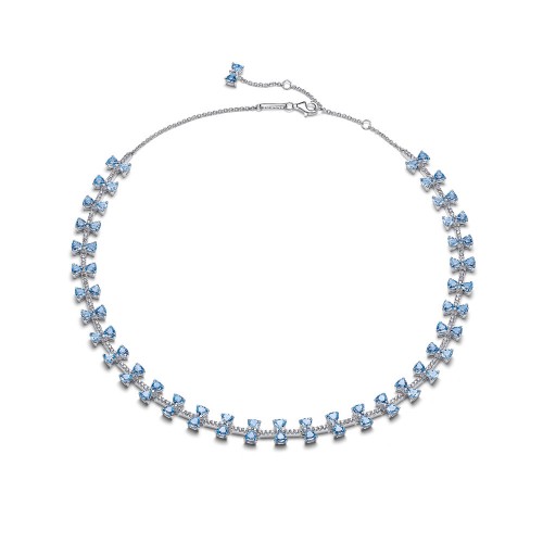 Pandora Bridgerton Blue Bow Necklace