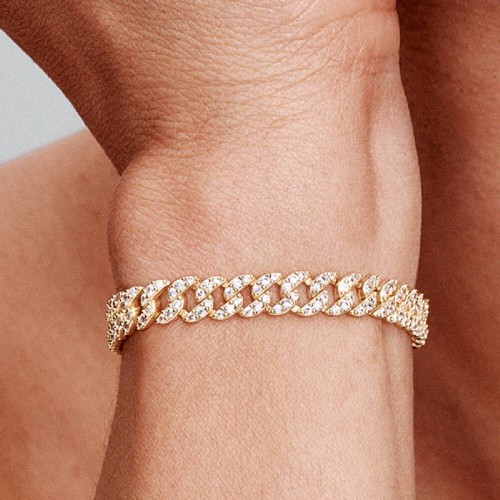Pandora Pavé Cuban Chain Bracelet Pandora Pavé Cuban Chain Bracelet