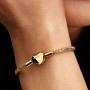 Pandora Heart Clasp Faceted Snake Chain Bracelet Pandora Heart Clasp Faceted Snake Chain Bracelet