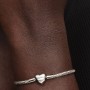 Pandora Heart Clasp Faceted Snake Chain Bracelet Pandora Heart Clasp Faceted Snake Chain Bracelet