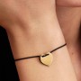 Pandora Engravable Heart Black Cord Slider Bracelet Pandora Engravable Heart Black Cord Slider Bracelet