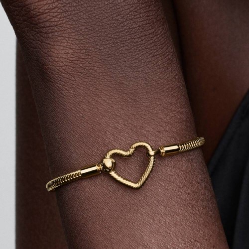 Pandora Heart Closure Snake Chain Bracelet Pandora Heart Closure Snake Chain Bracelet
