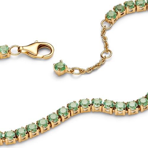 Pandora Sparkling Green Tennis Bracelet