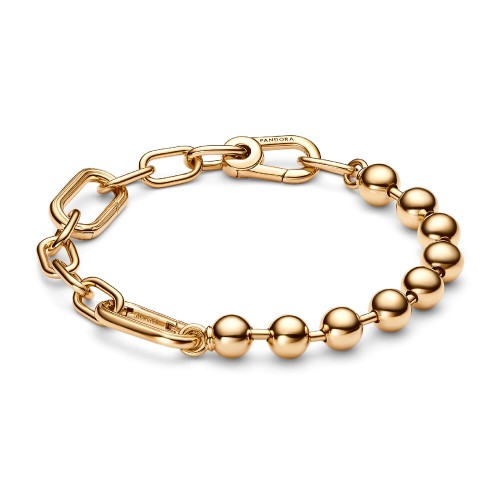 Pandora ME Metal Bead & Link Chain Bracelet