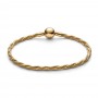 Round Pandora Clasp Twisted Snake Chain Bracelet Round Pandora Clasp Twisted Snake Chain Bracelet