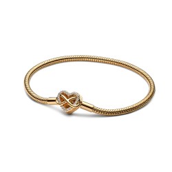 Pandora Sparkling Infinity Heart Clasp Snake Chain Bracelet Pandora Sparkling Infinity Heart Clasp Snake Chain Bracelet
