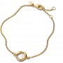 Pandora Organically Shaped Pavé Circle & Treated Freshwater Cultured Pearl Bracelet Pandora Organically Shaped Pavé Circle & Treated Freshwater Cultured Pearl Bracelet