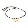 Pandora Engravable Heart Black Cord Slider Bracelet Pandora Engravable Heart Black Cord Slider Bracelet