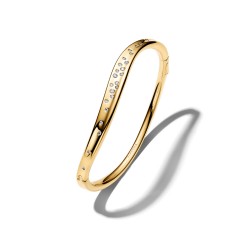 Pandora Organically Shaped Stone-Set Bangle Pandora Organically Shaped Stone-Set Bangle
