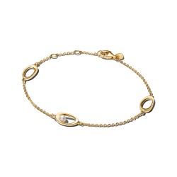 Pandora Organically Shaped Oval & Treated Freshwater Cultured Pearl Bracelet Pandora Organically Shaped Oval & Treated Freshwater Cultured Pearl Bracelet